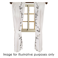 Humming Bird Luxury Lined Curtains & Tie-Backs - 66 x 72"