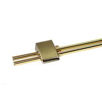 Kirsch Steelworks Polished Brass Curtain Pole 120cm