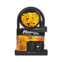 Masterlock Bike Security D Lock & 4 Keys - Classification 5