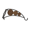 National Hanging Plant Basket Bracket - Circle - Black