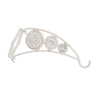National Hanging Plant Basket Bracket - Circle - White