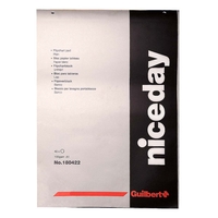 Niceday A1 White Plain Punched Paper Flipchart Pad - 100GSM - 40 Sheet
