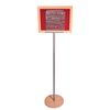 Nobo Welcome Board Sign & Stand - Red - 42 x 32cm