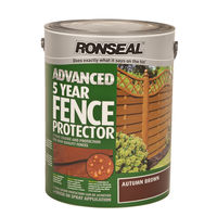 Ronseal Fence Protector Paint - Autumn Brown - 5L