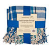 Soft Tartan Throw Blanket - Blue - 150 x 200cm