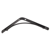 Spur Curved Shelf Bracket - 200 x 200mm - Black