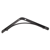 Spur Curved Shelf Bracket - 200 x 200mm - Black