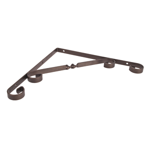 Spur Scroll Bracket - 250 x 250mm - Bronze