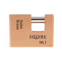 Squire Padlock - Solid Brass - Garage Lock 60mm WL1