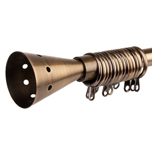 Sunflex Herald Curtain Pole & Rings - Antique Brass Effect - 3m