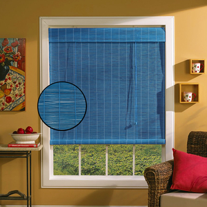 Swish Bamboo Roll Up Blind - Indigo - 60 x 160cm