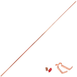Swish Brass Effect Curtain Pole - 19mm - 1.6m