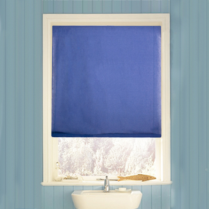Swish Fabric Plain Roll Up Blind - Navy - 120 x 175cm