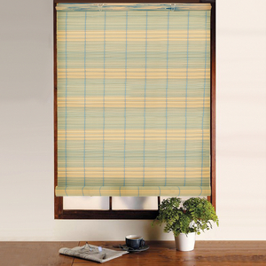 Swish PVC Roll-Up Blind - Blue/Cream - 120 x 160cm