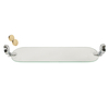Triton Metlex Athens Bathroom Glass Shelf - Chrome/Gold