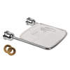 Triton Metlex Duo Bathroom Acrylic Soap Dish - Chrome