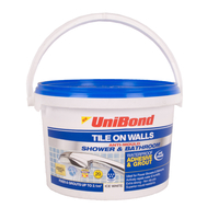 UniBond Shower & Bathroom Tile Adhesive & Grout - Ice White - 2.1m2