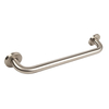 Union Pull Door Handle On Rose - Satin Stainless Steel - 300mm