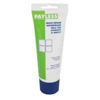 Waterproof Wall Tile Adhesive & Grout - White - 250ml