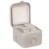 Weatherproof Outdoor Double 2 Way Switch - Grey - 20Amp