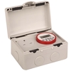 Weatherproof Outdoor Single Unswitched Plug Socket & Digital Timer 13A