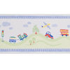 Zoffany Border Wallpaper - Toot Town Blue - CWP02001