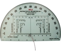 BCB Accurate RA Milks Map Reading Protractor (6in) (BCB Accurate 6in RA Milks Map Reading Protractor)
