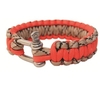BCB Paracord Bracelets with Metal Closure (Orange) (Orange)