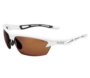 Bolle Bolt B Clear Sunglasses (Shiny White Frame Modulator V3 Golf Oleo AF Trivex Lens) (Bolle Bolt B Clear Sunglasses (Shiny White Frame Modulator V3 Golf Oleo AF Trivex Lens))
