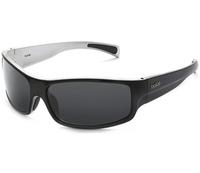 Bolle Piranha Jr Sunglasses (Smoke Lens Black/Silver Frame) (lack/Silver Frame)