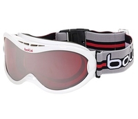 Bolle Sharkfin Ski Goggles (Vermillon Gun Lens Shiny White Frame) (Shiny White Frame)