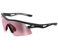 (?)Bolle Vortex Sunglasses (B-Clear Photo Photo Rose Gun+Clear Shiny Black Frame) (black)