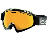 Bolle X9 OTG Ski Goggles (Citrus Gold Lens Shiny Black Frame) (Shiny Black Frame)