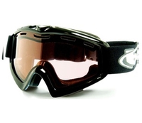 Bolle X9 OTG Ski Goggles (Modulator Vermillon Lens Shiny Black Frame) (Shiny Black Frame)