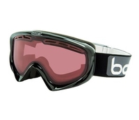 Bolle Y6 OTG Ski Goggles (Vermillon Lens Shiny Black Frame) (Shiny Black Frame)