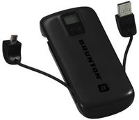 Brunton Metal 4400mAh Battery Rechargeable Power Pack (Black) (Black)