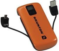 Brunton Metal 4400mAh Battery Rechargeable Power Pack (Orange) (Orange)
