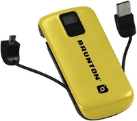 Brunton Metal 4400mAh Battery Rechargeable Power Pack (Yellow) (Yellow)
