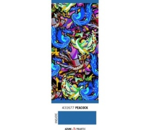 Buff Polar Reversible Peacock/Azure Headwear (Peacock)