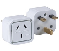 Caribee Australia to UK & Ireland Travel Adaptor (White) (White)