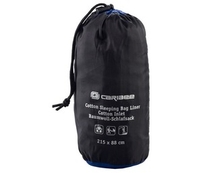 Caribee Cotton Sleeping Bag Liner (Charcoal) (Charcoal)