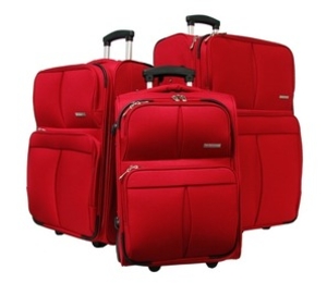 Caribee Tourist Luggage Set (Red) (Red)