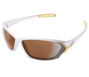 Cebe B-Fly Sunglasses (Shiny White/Matt Gold with 2000 Brown AR) (Cebe B-Fly Sunglasses (Shiny White/Matt Gold with 2000 Brown AR))