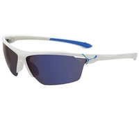 Cebe Cinetik Medium Sunglasses (Shiny White/Blue Frame 1500 Grey Flash Silver+Yellow+Clear Lens) (Cebe Cinetik Medium Sunglasses (Shiny White/Blue Frame 1500 Grey Flash Silver+Yellow+Clear Lens))