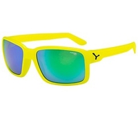 Cebe Dude Sunglasses (1500 FM Green Lens Neon Yellow Frame) (1500 FM Green Lens Neon Yellow Frame)