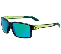 Cebe Dude Sunglasses (Shiny Black/Crystal Yellow Frame 1500 Grey FM Green Lens) (Cebe Dude Sunglasses (Shiny Black/Crystal Yellow Frame 1500 Grey FM Green Lens))