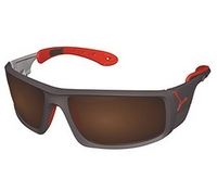 Cebe Ice 8000 Sunglasses (Dark Grey/Red with 2000 Brown AR Lens) (grey)