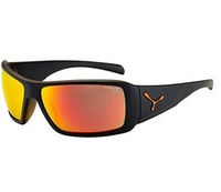 Cebe Utopy Sunglasses (1500 Grey Orange FM Lens Matt Black Orange Frame) (1500 Grey Orange FM Lens Matt Black Orange Frame)