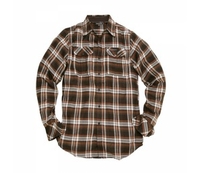 Craghoppers Jakobe Check Long-Sleeved Shirt Bitter Chocolate (Small 38 inch) (Small (38"))