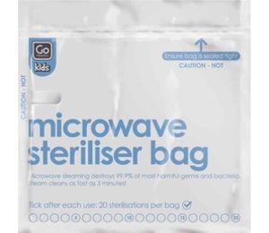 (DISC)Go Travel Microwave Sterilising Bags (10 Bag per Pack) (10 Bag per Pack)